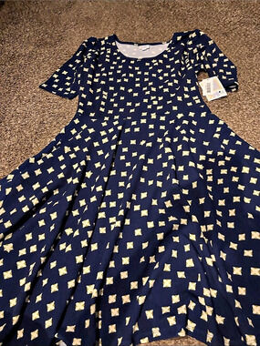 LuLaRoe Nicole Women's Geometric Mini Dress XXL